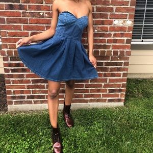 Brand New w Tags Guess Jeans Denim Skater Dress